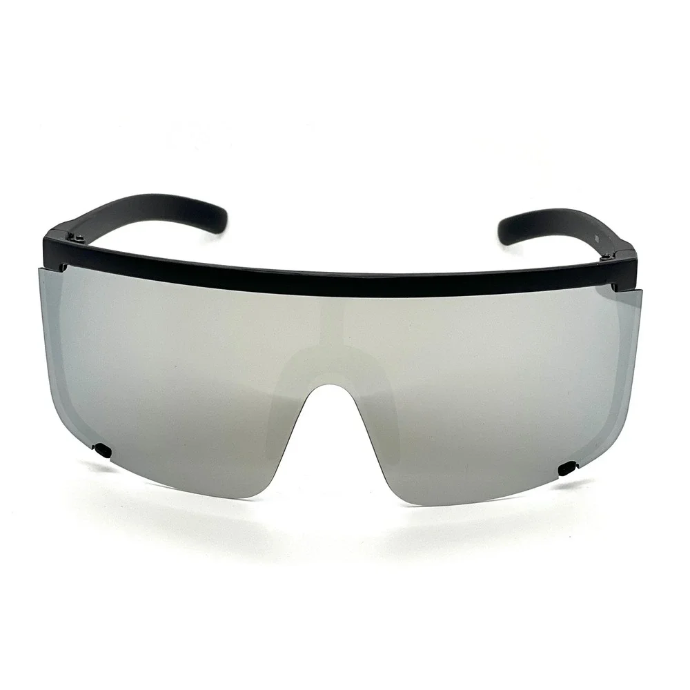 Shield Sunglasses Oversized Mirrored Lens UV400 Protection Sport Ski Driving New
